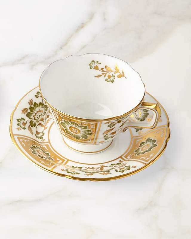 Derby Panel Tea Cup & Saucer